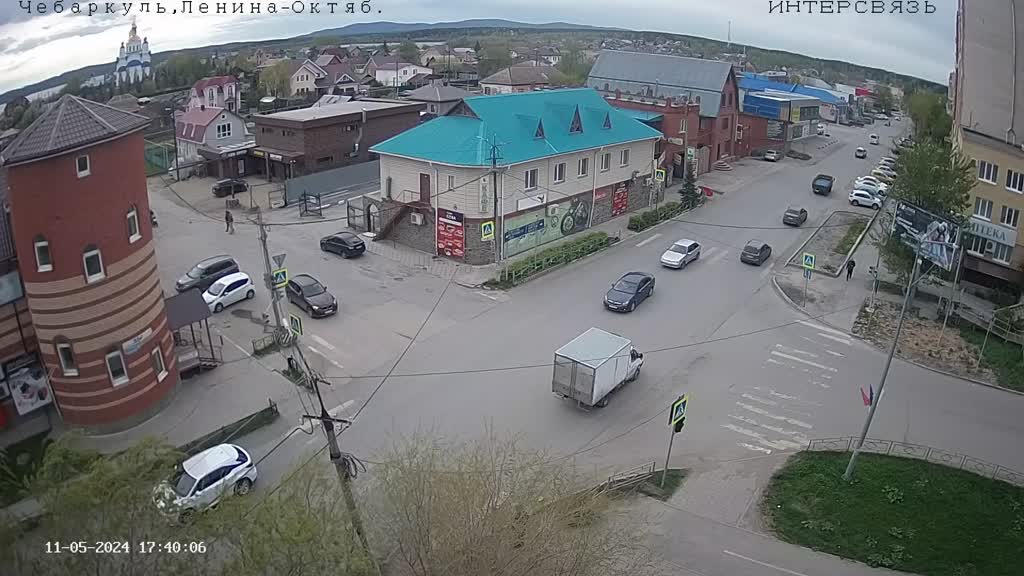 Веб камера Чебаркуль улица Октябрьская
